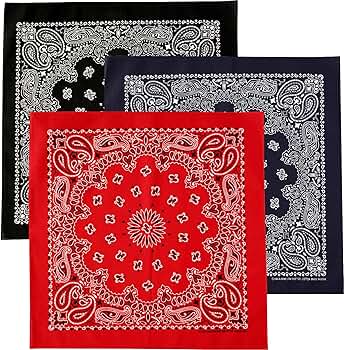 ニル　アメリカ製バンダナ　120枚 Amazon | [ハバハンク] 3枚セット 全25パターン MADE IN USA